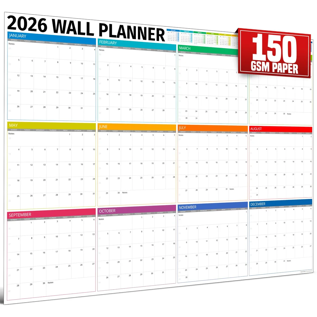  Advantus 2026 Wall Calendar 33 x 24 inches — product photo