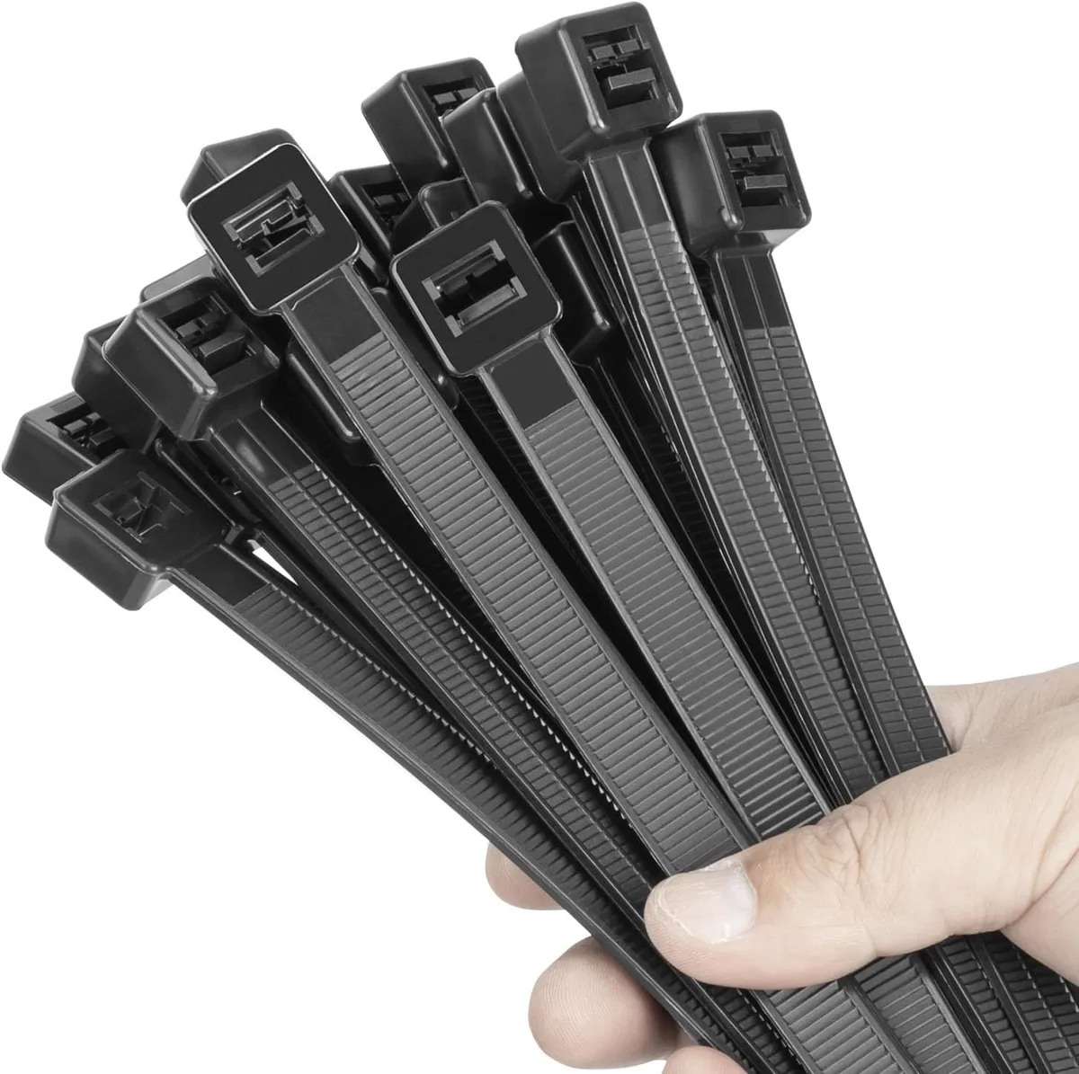 Ennovor Ennovor 18 Inch Black Zip Ties 100 Pack 300 LBS security lock — product photo
