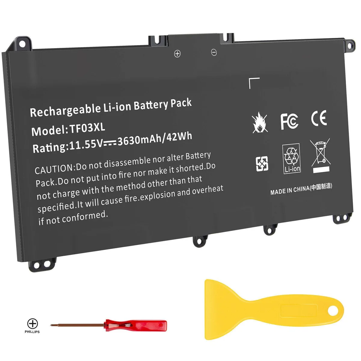 HP HP 11.55V 42W 3-Cell Laptop Battery 920046-421 920046-541 920046-855 920070-421 HSTNN-UB7J — product photo