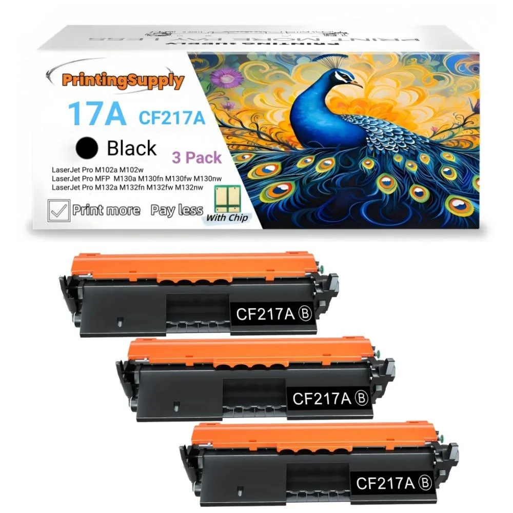 Aster Graphics Inc Aster Graphics Inc 17A CF217A Black Toner Cartridge 3 Pack 1600 Pages — product photo