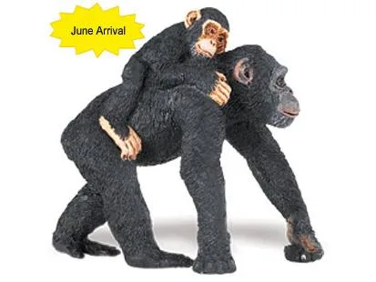 Safari Ltd. Safari Ltd. 295929 Wild Safari Wildlife Chimpazee With Baby — product photo