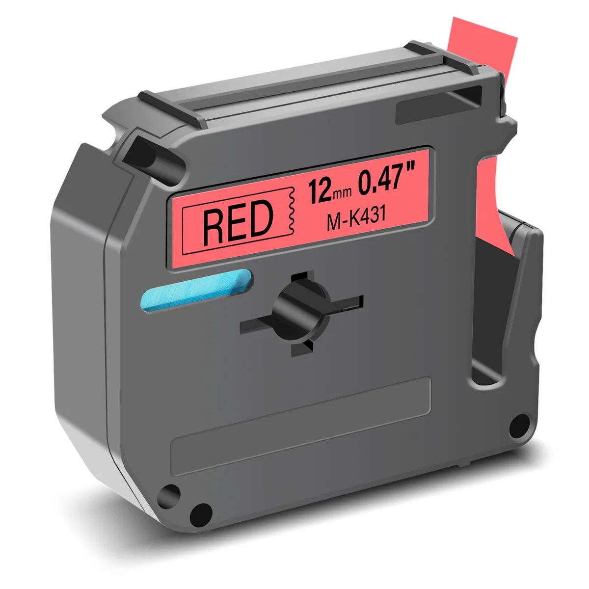 GREENCYCLE GREENCYCLE MK-431 12mm 0.47" Black on Red label tape 26.2ft — product photo
