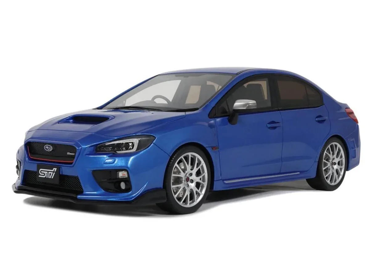 OttOmobile OttOmobile 2015 Subaru WRX STI S207 RHD Blue Pearl Metallic Limited Edition 1/18 hobby collectible — product photo