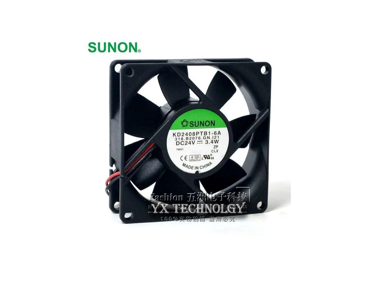 Fans Fans KD2408PTB1-6A 24V 3.4W 80x80x25mm 4900RPM Blower Case Fan — product photo