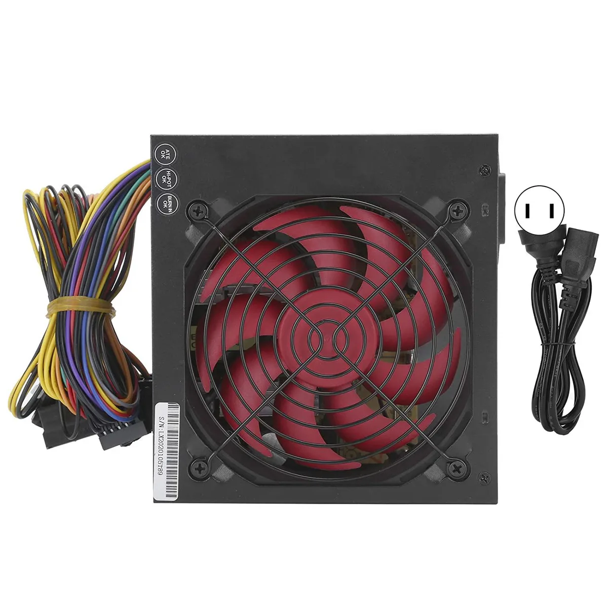 myVolts myVolts ATX-250W 250W power supply quiet cooling red fan manual 115/230V — product photo