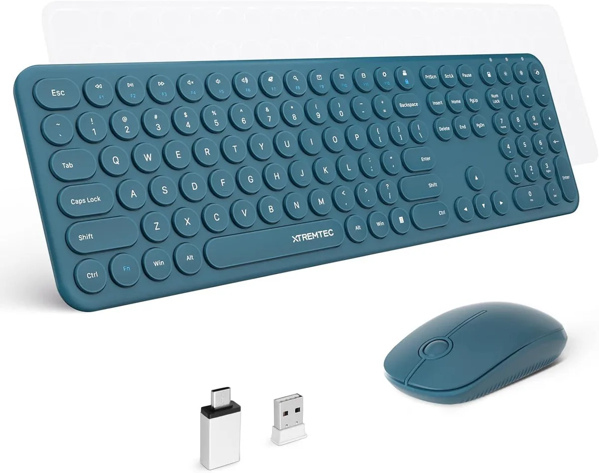 TUKO TUKO 2.4G Wireless Gaming Keyboard Blue 104-key .4cm 26 anti-ghosting — product photo