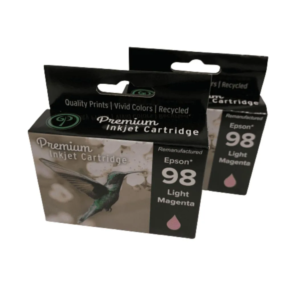 Ninestar Technology Ninestar Technology 2 Pack High-Yield Light Magenta Ink Cartridge for Epson 98 99 T0984 — product photo