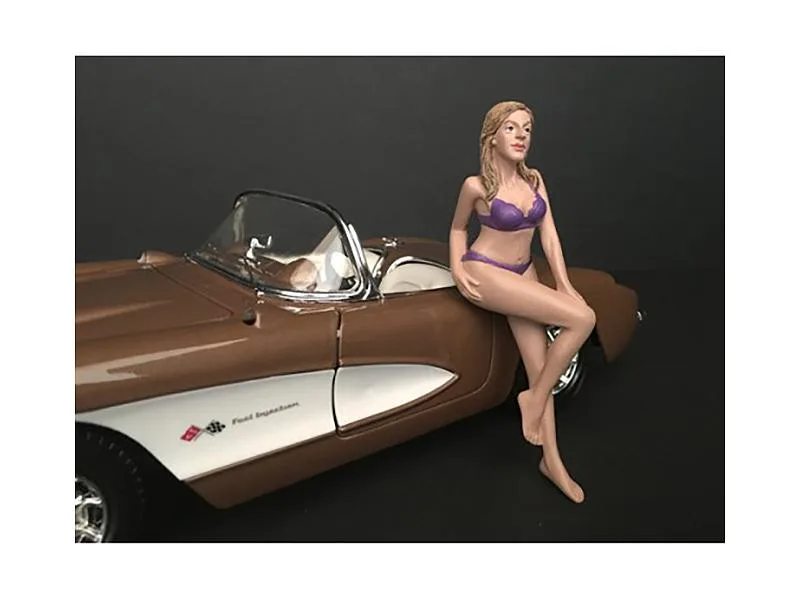 American Diorama American Diorama 38271 July Bikini Calendar Girl Figurine 1/24 Scale 2.75 inch vehicle — product photo