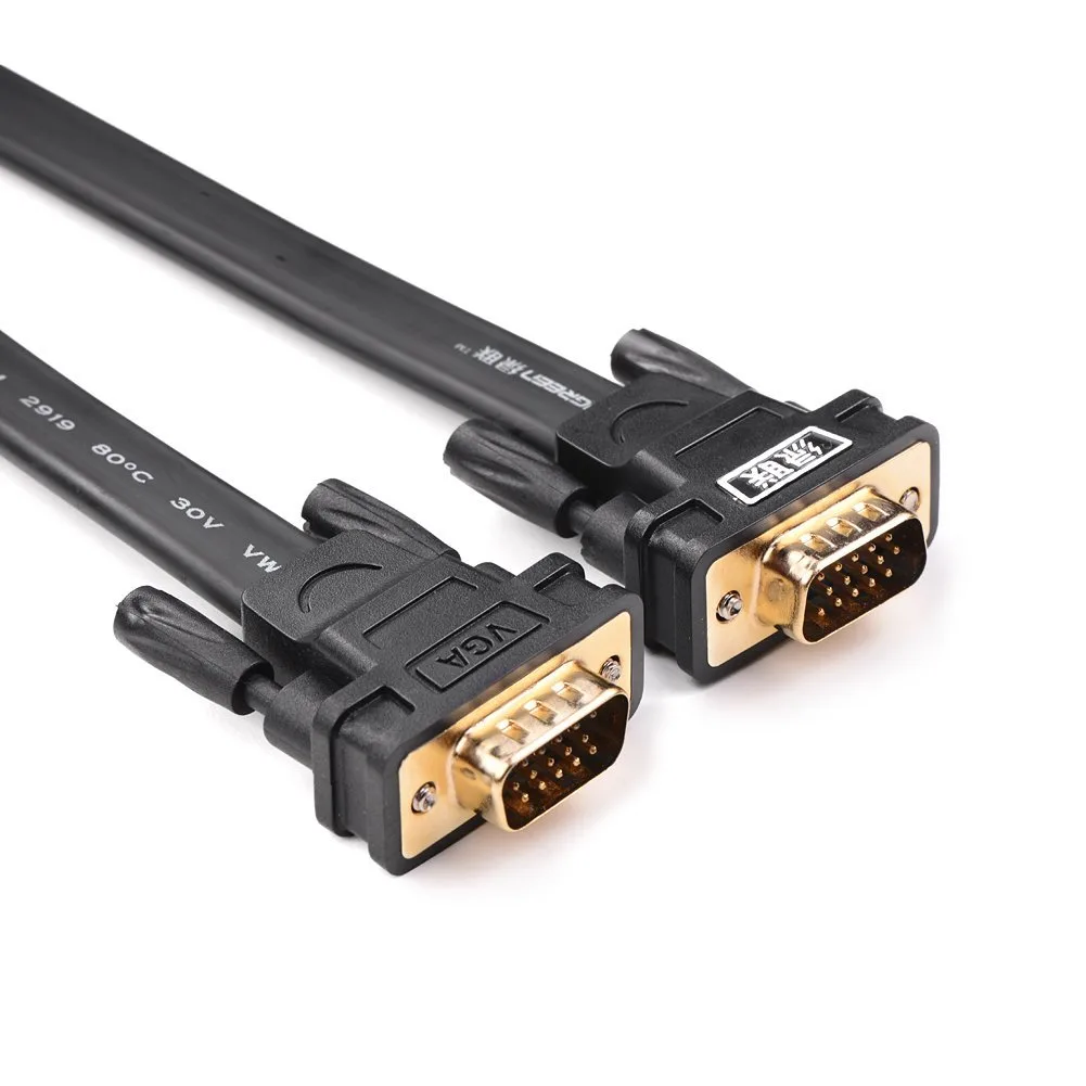 TeKit TeKit 15ft Flat VGA Cable Male to Male Gold Plated 11668 — product photo