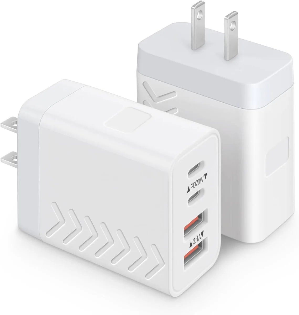 ONITOON ONITOON 40W 4-Port USB-C/A Charger 2-Pack — product photo