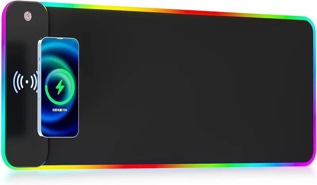 KEHIPI KEHIPI RGB Wireless Charging Mouse Pad 800x300mm 14 Modes 10W — product photo