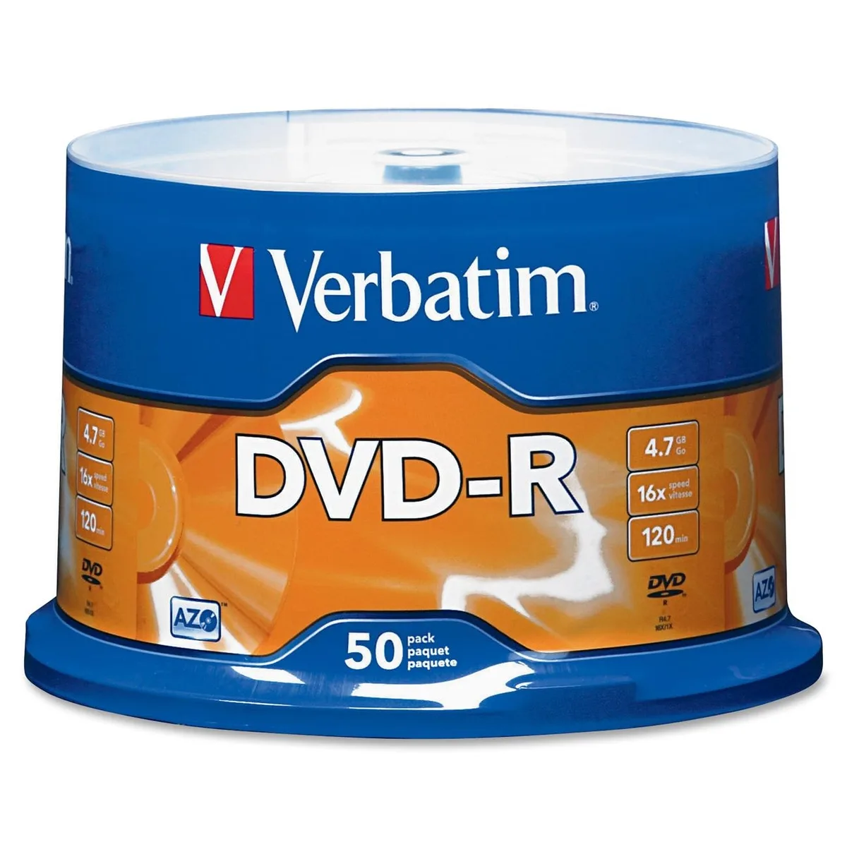 VERBATIM VERBATIM 95101 DVD-R 4.7GB 16X 50 Pack Spindle — product photo
