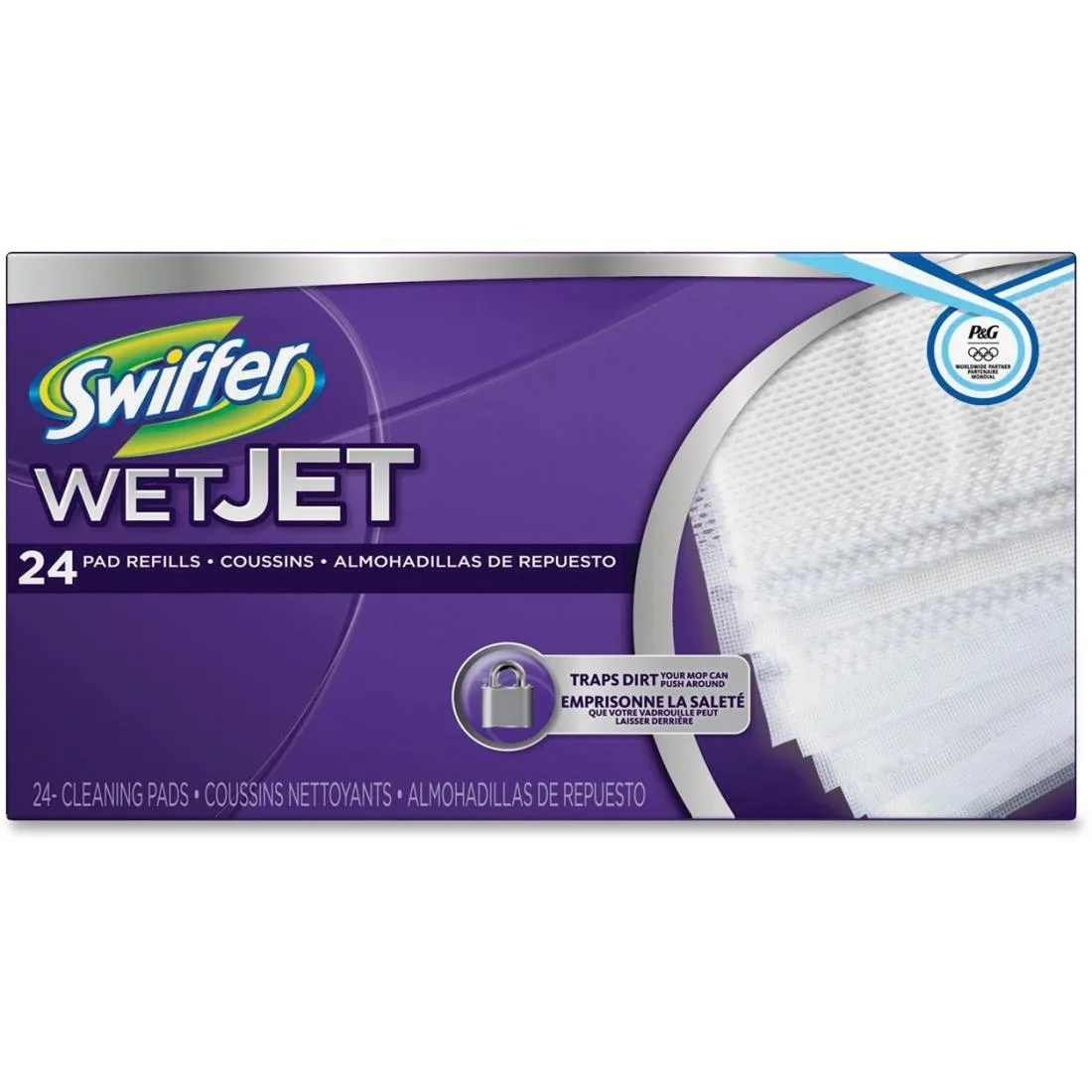 Procter & Gamble Procter & Gamble 08443CT Swiffer WetJet Cleaning Pad Refill 96 Carton — productfoto