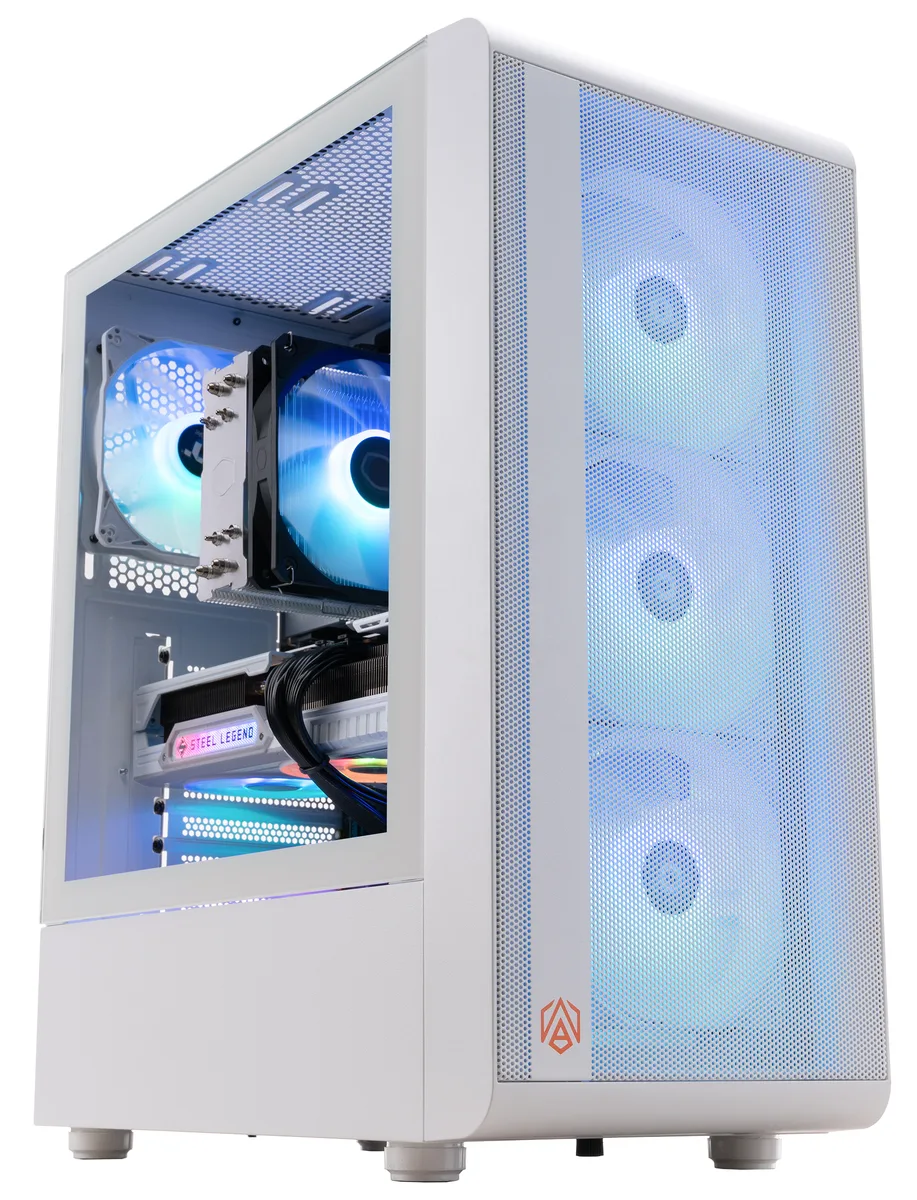 ABS ABS SR7700X9070XT gaming PC Ryzen 7 7700X Radeon 9070XT 32GB 2TB — product photo