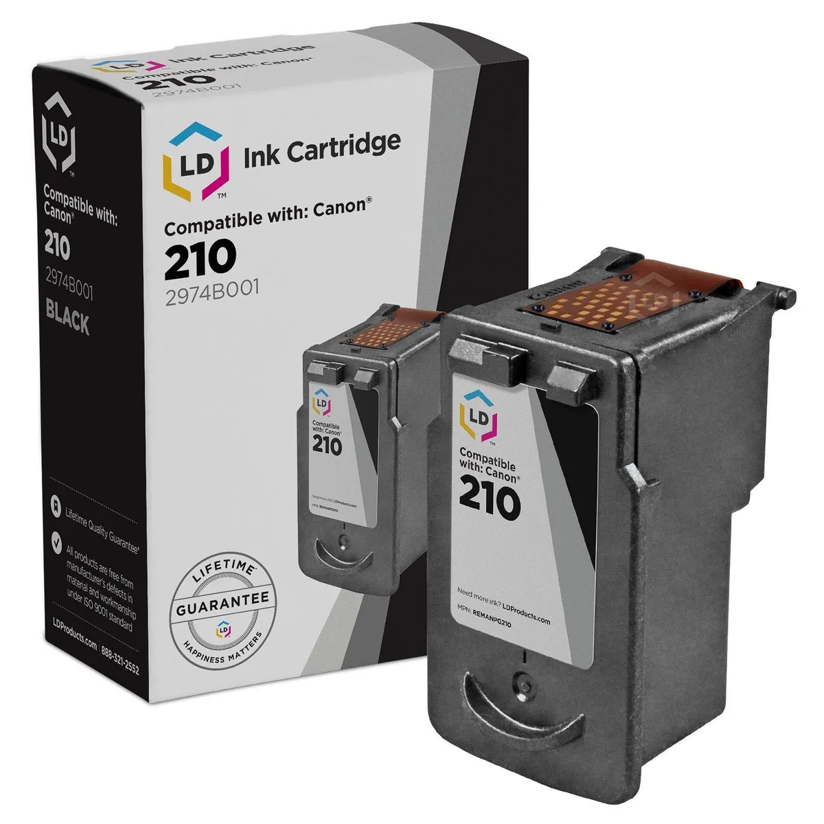 LD Products LD Products PG-210 Black Ink Cartridge 220 Pages — product photo