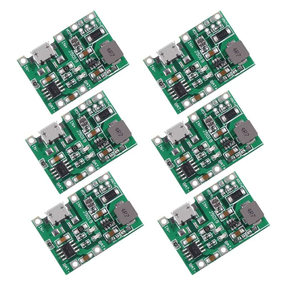 KEHIPI KEHIPI EC19 6PCS 2A USB 18650 Li-ion Charger Boost Module Power Adapter — product photo