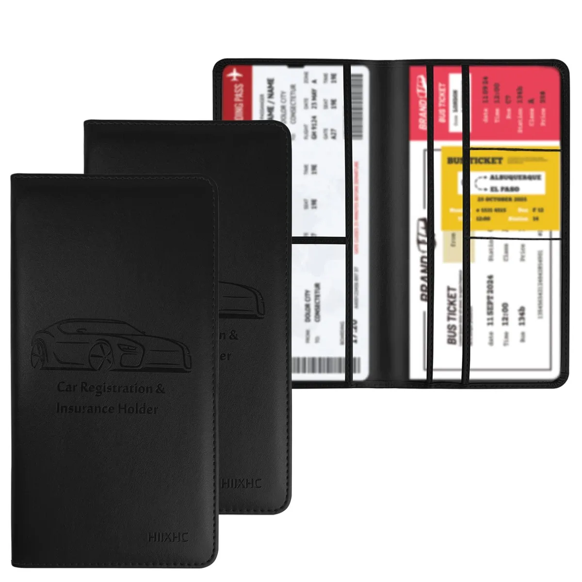  Viator Gear Car Registration Wallet Black Small 5.3in x 9.5in — product photo
