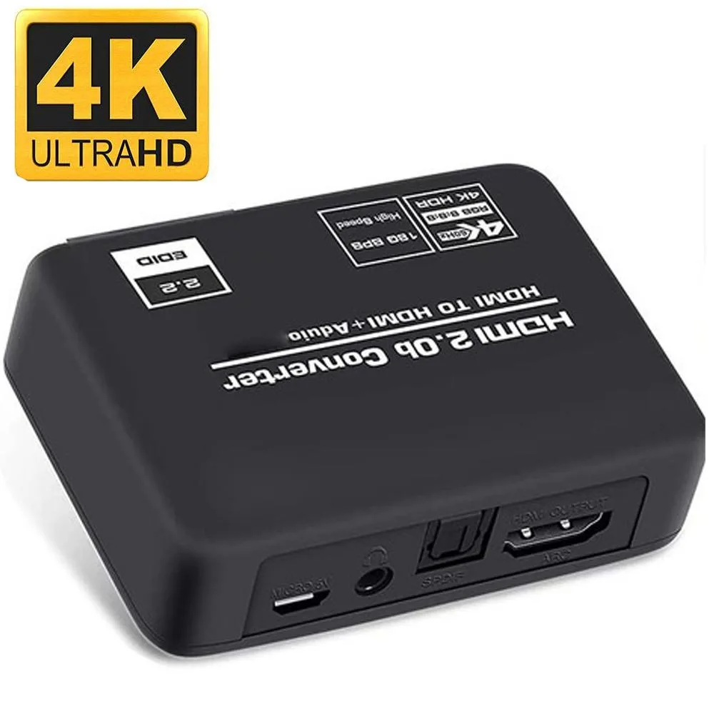 ESTONE ESTONE OZV8-1A HDMI Audio Extractor 4K 60Hz 18Gbps ARC 3.5mm SPDIF — product photo
