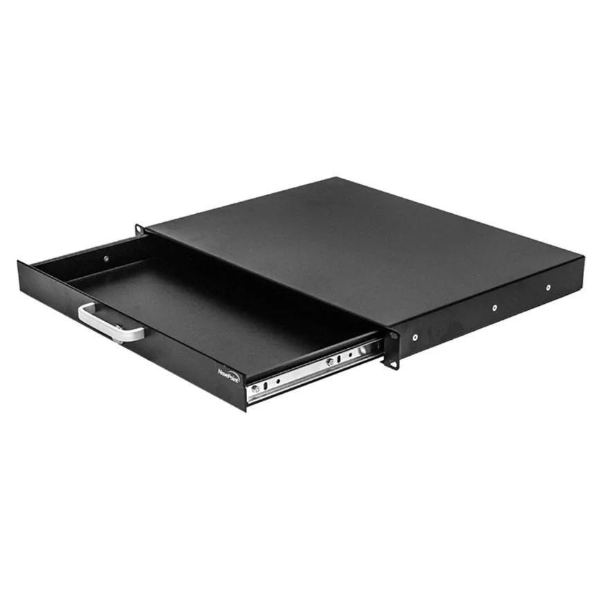 NavePoint NavePoint 1U 19" Locking Deep Drawer Server Rack — product photo