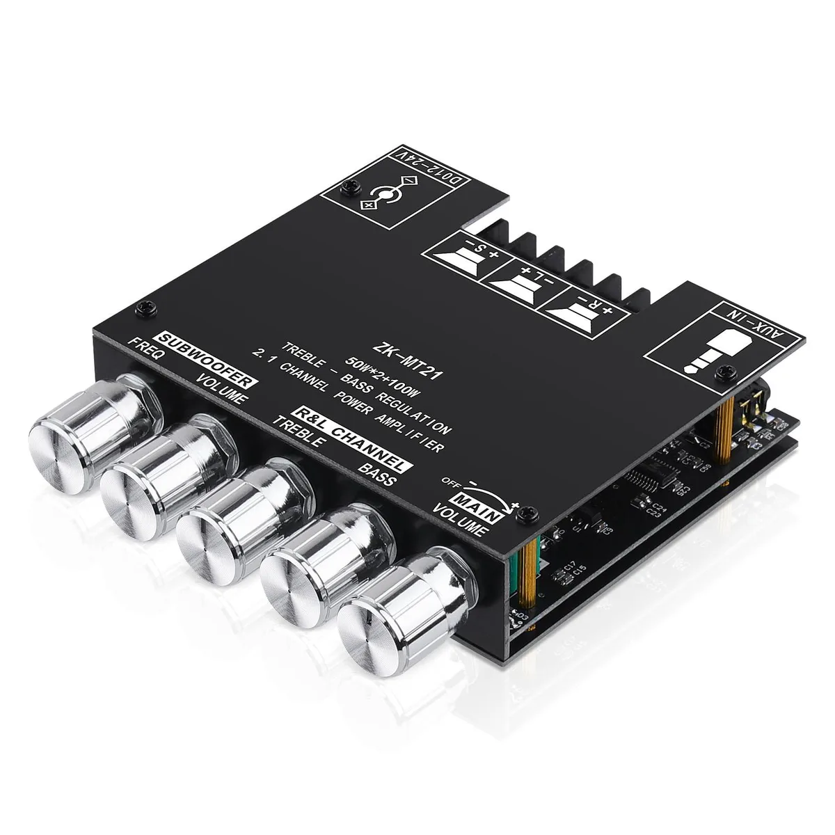 ZK-MT21 2.1 Channel 50W x2 +100W Bluetooth 5.0 Amplifier Board — product photo