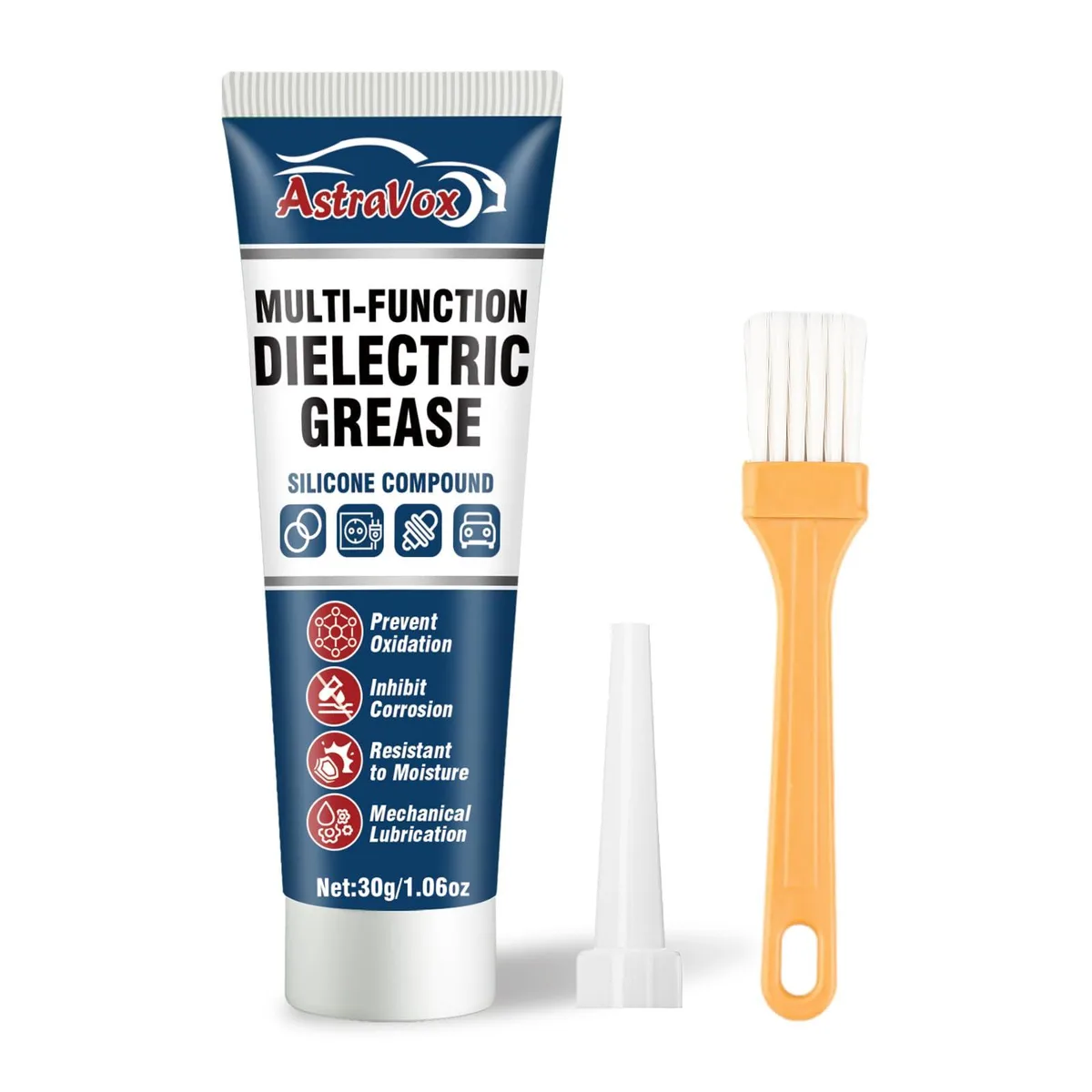  AstraVox Silicone Dielectric Grease 1oz Brush -50 to 200°C 0.054kg — product photo