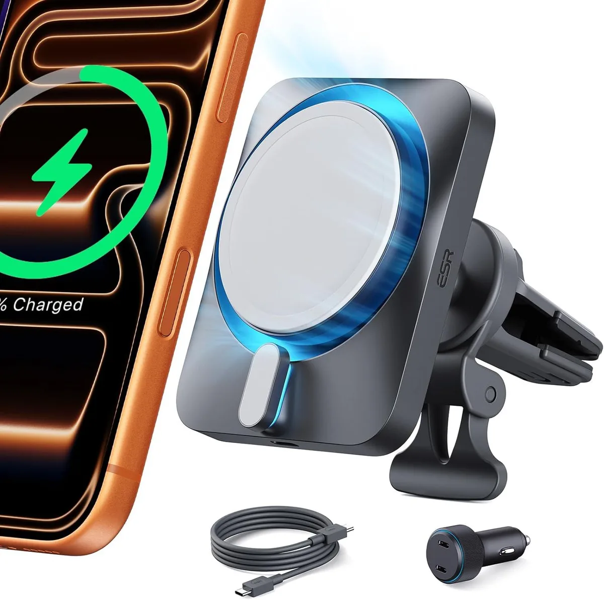 Hamzan Hamzan 15W MagSafe Car Charger with CryoBoost — product photo