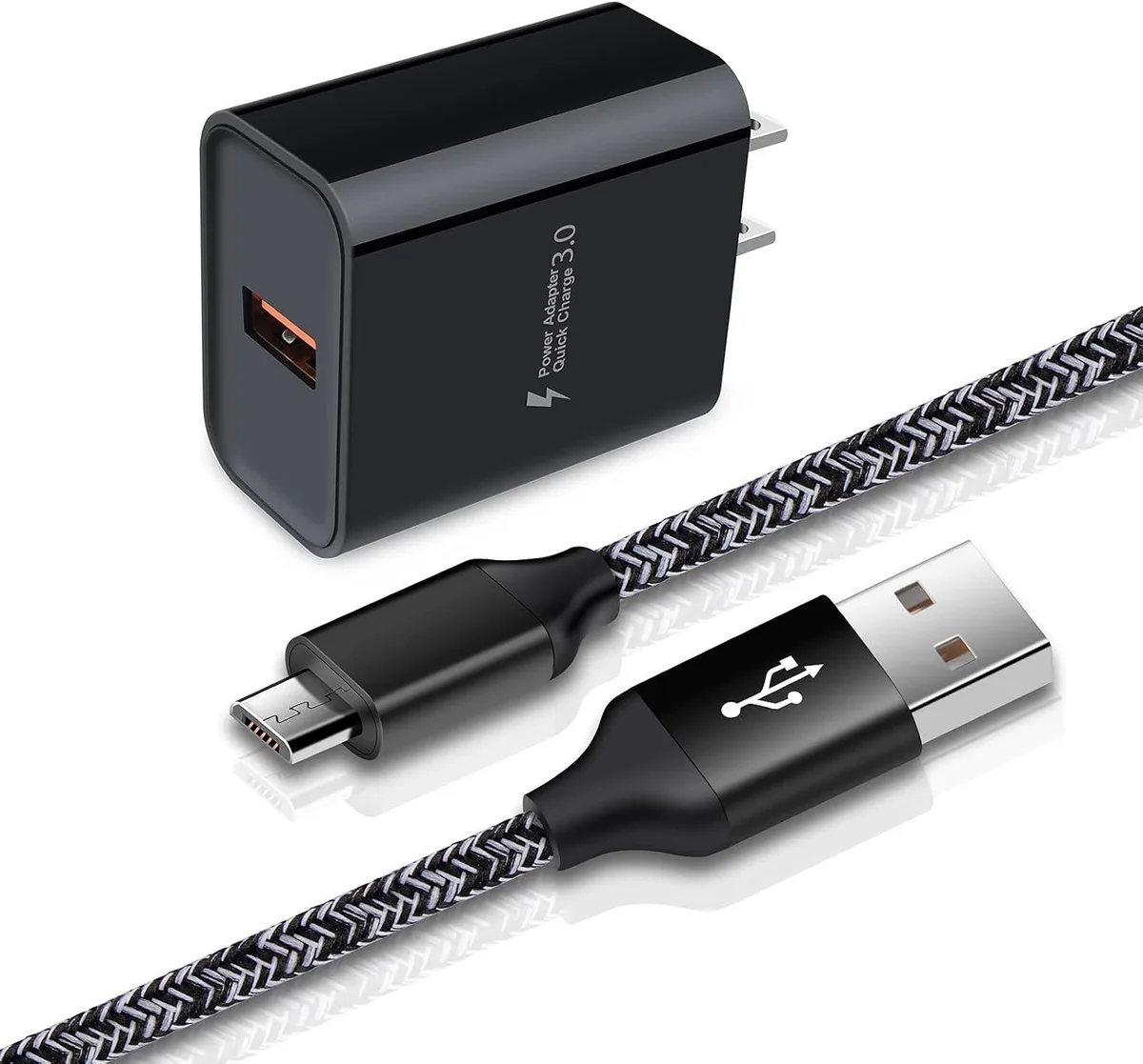 ONITOON ONITOON Adaptive Fast Charger Micro USB 3ft 18W QC 3.0 — product photo