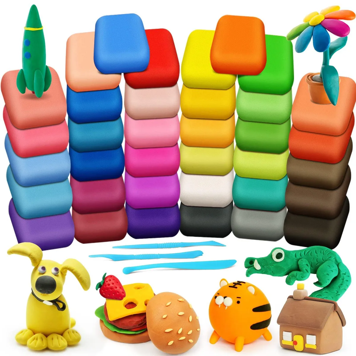  Avery Magic Clay Air Dry Clay 36 Colors Blue — product photo