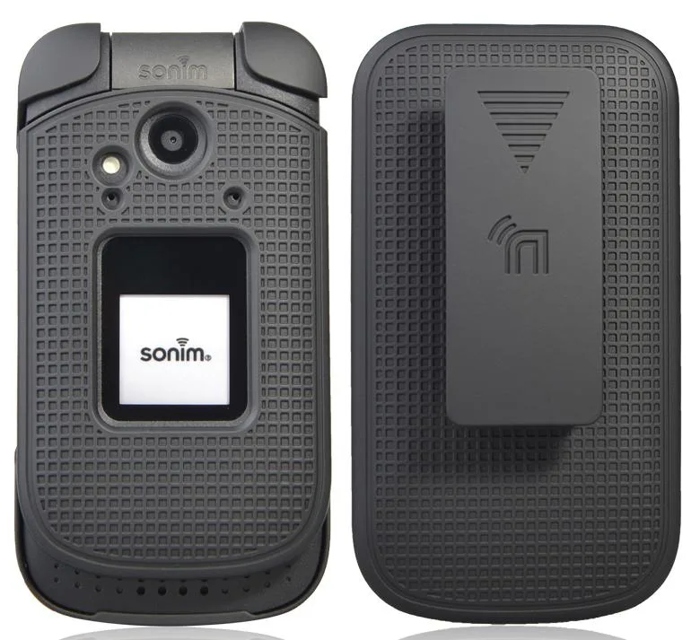 Nakedcellphone Nakedcellphone Grid Case + Belt Clip Holster Combo for Sonim XP3 (XP3800) — product photo
