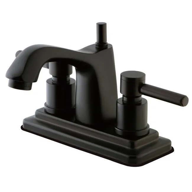 KINGSTON BRASS KINGSTON BRASS KS8645DL Concord Two Handle 4" Centerset Lavatory Faucet with Brass Pop-up — product photo