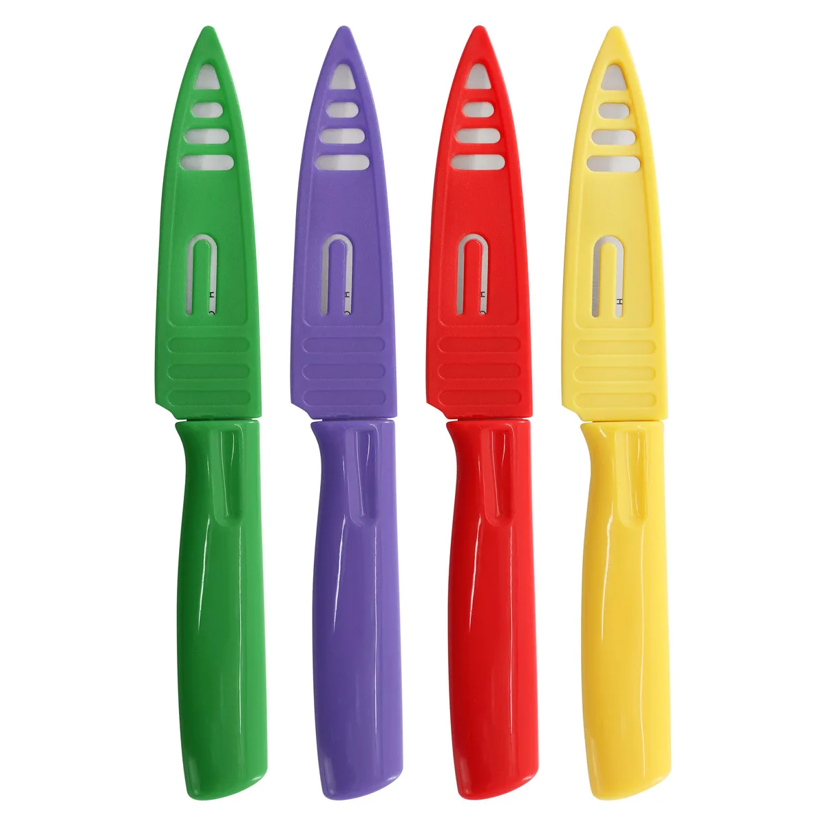 Gibson Gibson 3.5" Paring Knife Set 4pc Assorted Colors — product photo