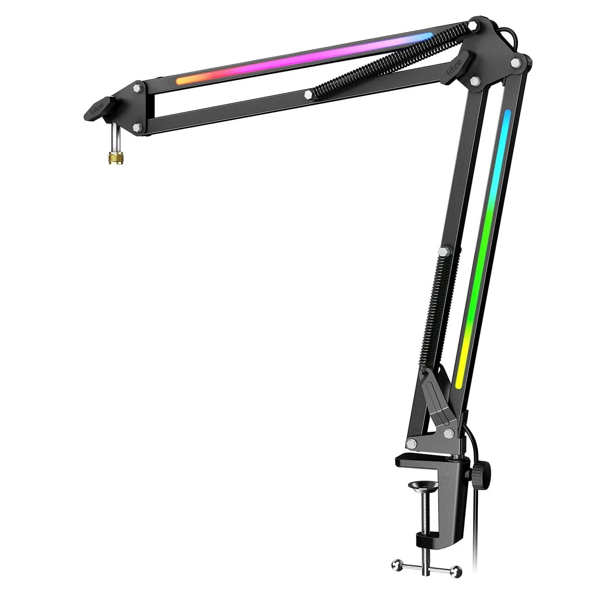 FIFINE AmpliGame BM38 RGB Microphone Boom Arm Stand — product photo
