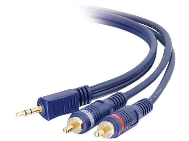 Cables To Go Cables To Go 40616 25 ft 3.5mm Stereo Male to Two RCA Male Y-Cable — product photo