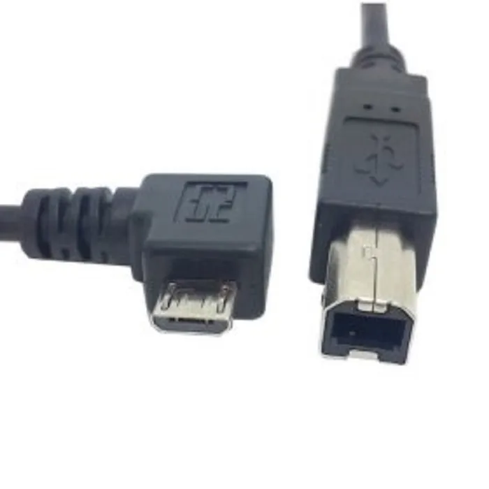TeKit TeKit Right Angled 90 Degree Micro USB OTG to Standard B Cable 30cm — product photo
