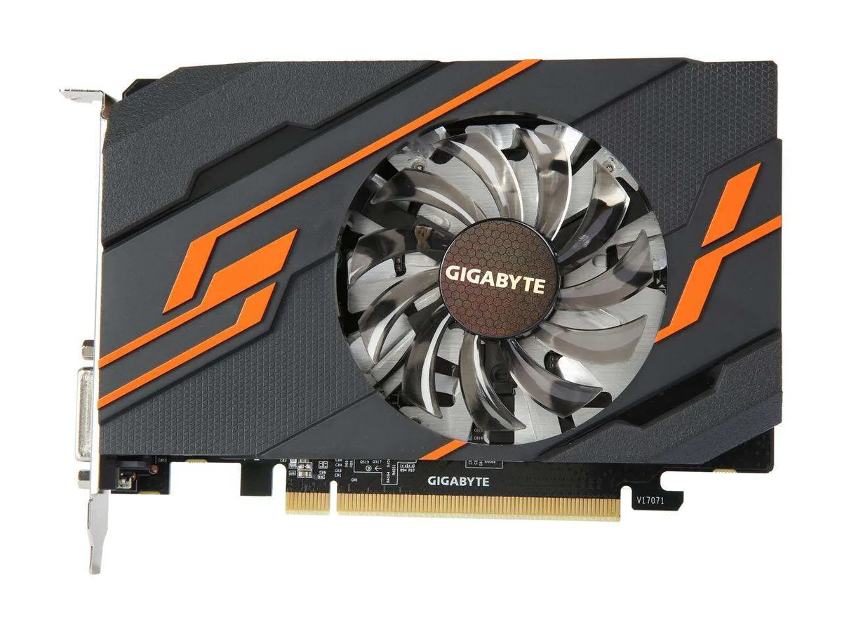 GIGABYTE GIGABYTE GeForce GT 1030 OC 2GB GDDR5 graphics card — product photo