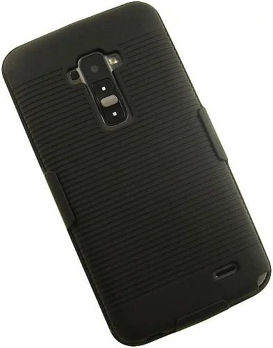 Nakedcellphone Nakedcellphone Case + Holster Combo with Stand for LG G Flex Black HOLCOM-GFLEX — product photo
