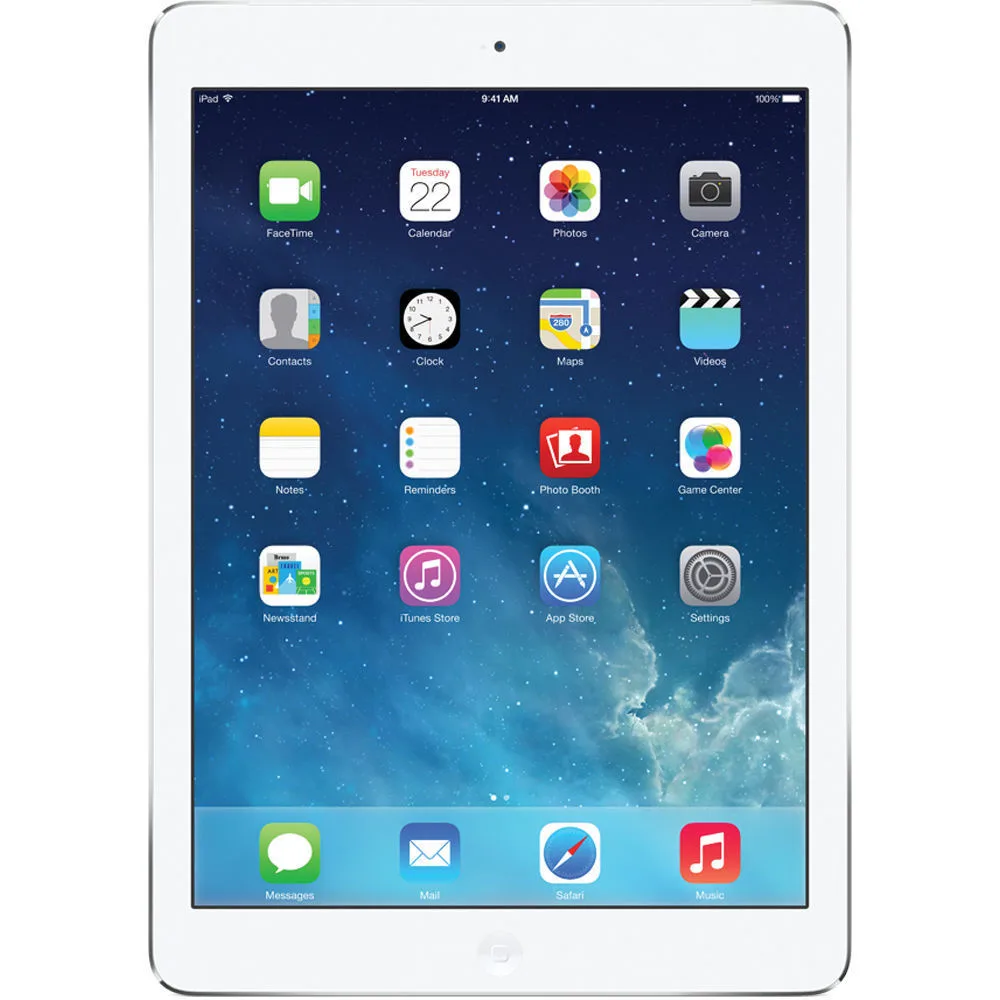 Apple Apple iPad Air 9.7" 16GB White & Silver MD788LL/A tablet — product photo