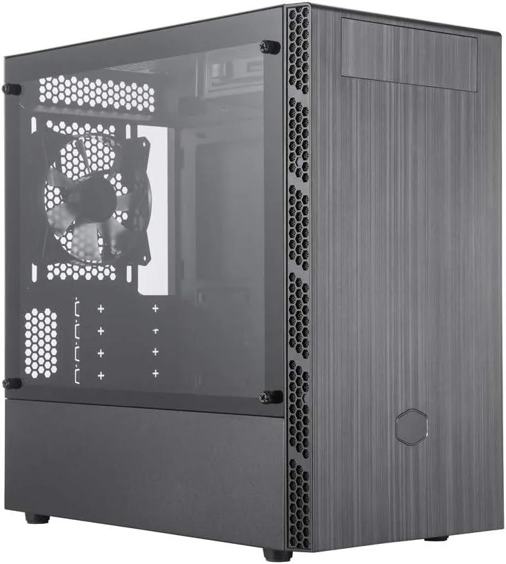 Black Cooler Master MasterBox MB400L mini-tower case with front optical drive bay