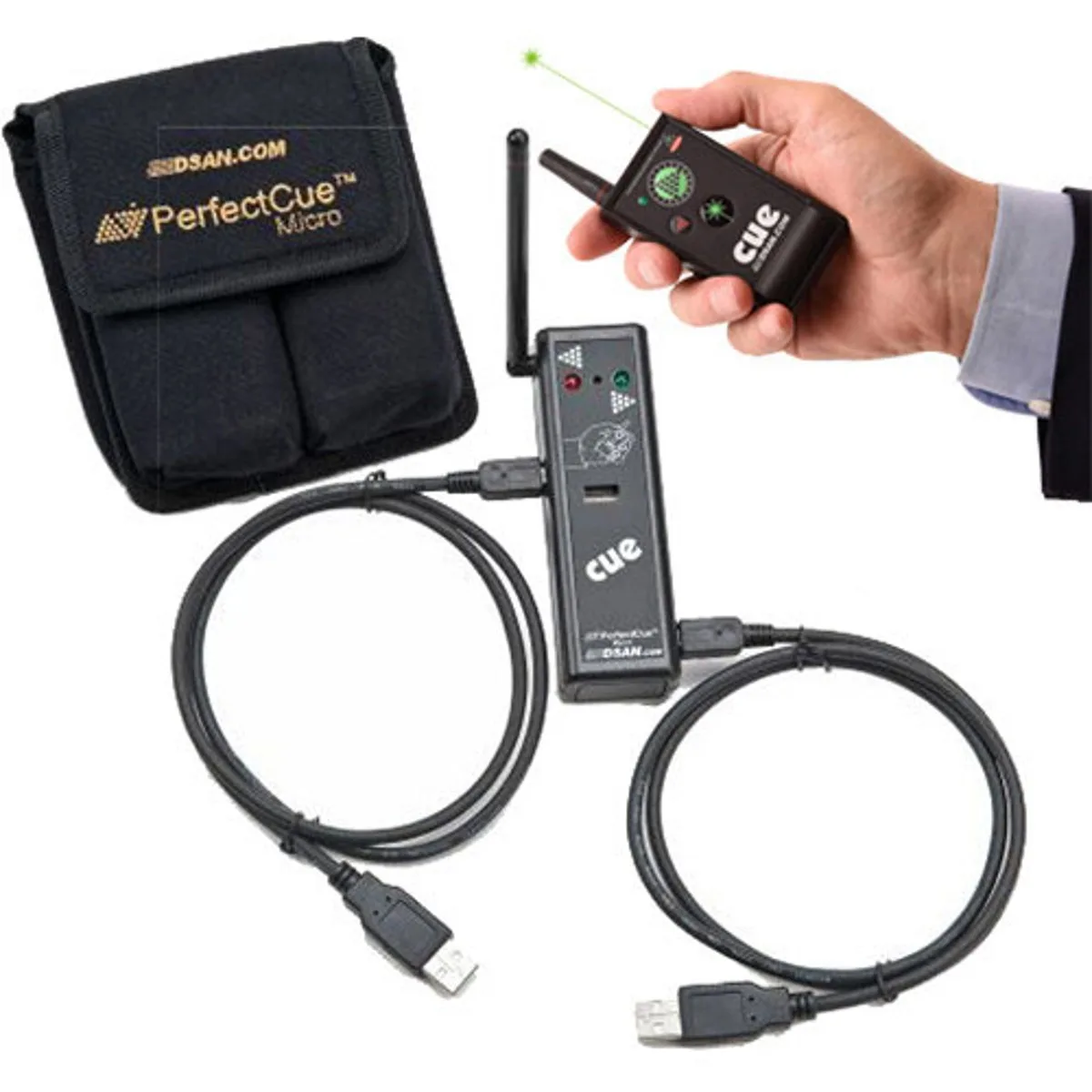 DSAN DSAN PerfectCue Micro with PC-AS3 2-Button Green Laser Transmitter supply — product photo