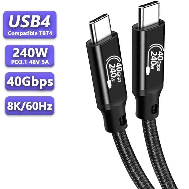 LUOM LUOM PQ004 USB4 40 Gbps 240 W 8K 60 Hz Thunderbolt cable 5 ft — product photo