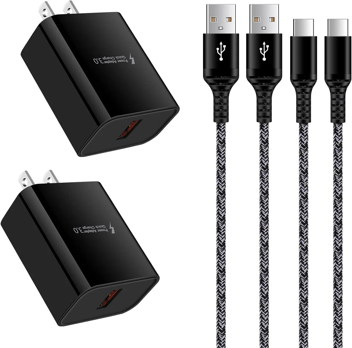 PISKEKAT PISKEKAT QC 3.0 Charger Kit 18W 3FT Cable — product photo