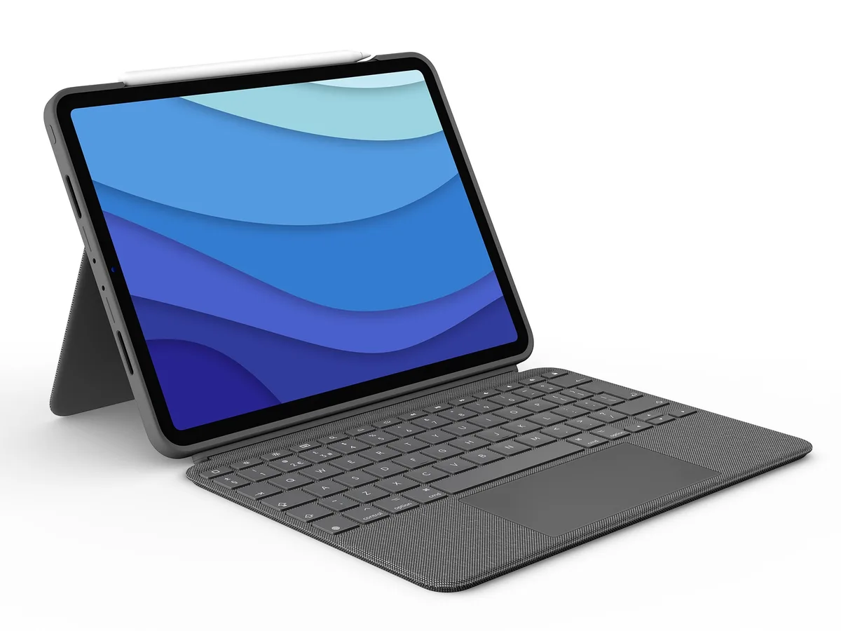 Logitech Logitech 920-010095 Combo Touch iPad Pro 11-inch keyboard case Oxford Gray — product photo