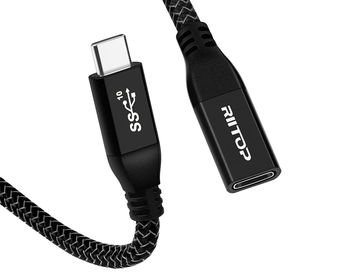 RIITOP RIITOP CMTF-BK18 USB C Extension Cable 1.8m 10Gbps — product photo