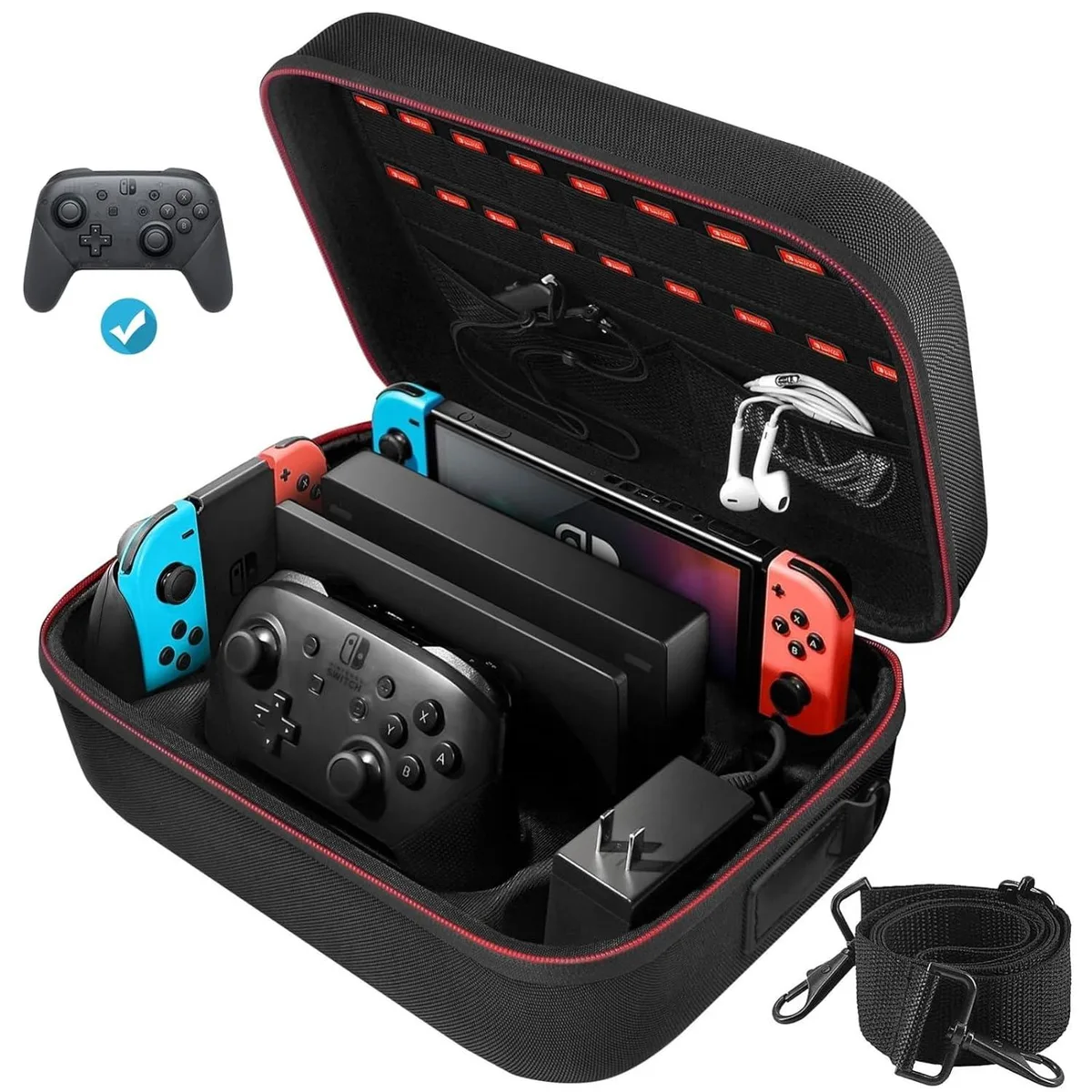 PISKEKAT PISKEKAT 2021 Switch Case 18 Game Cards office equipment — product photo