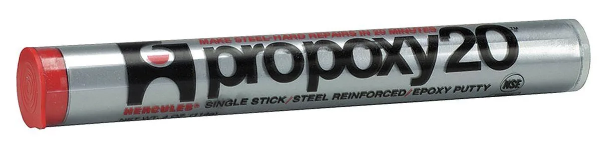 Gray epoxy putty in a 4 oz tube