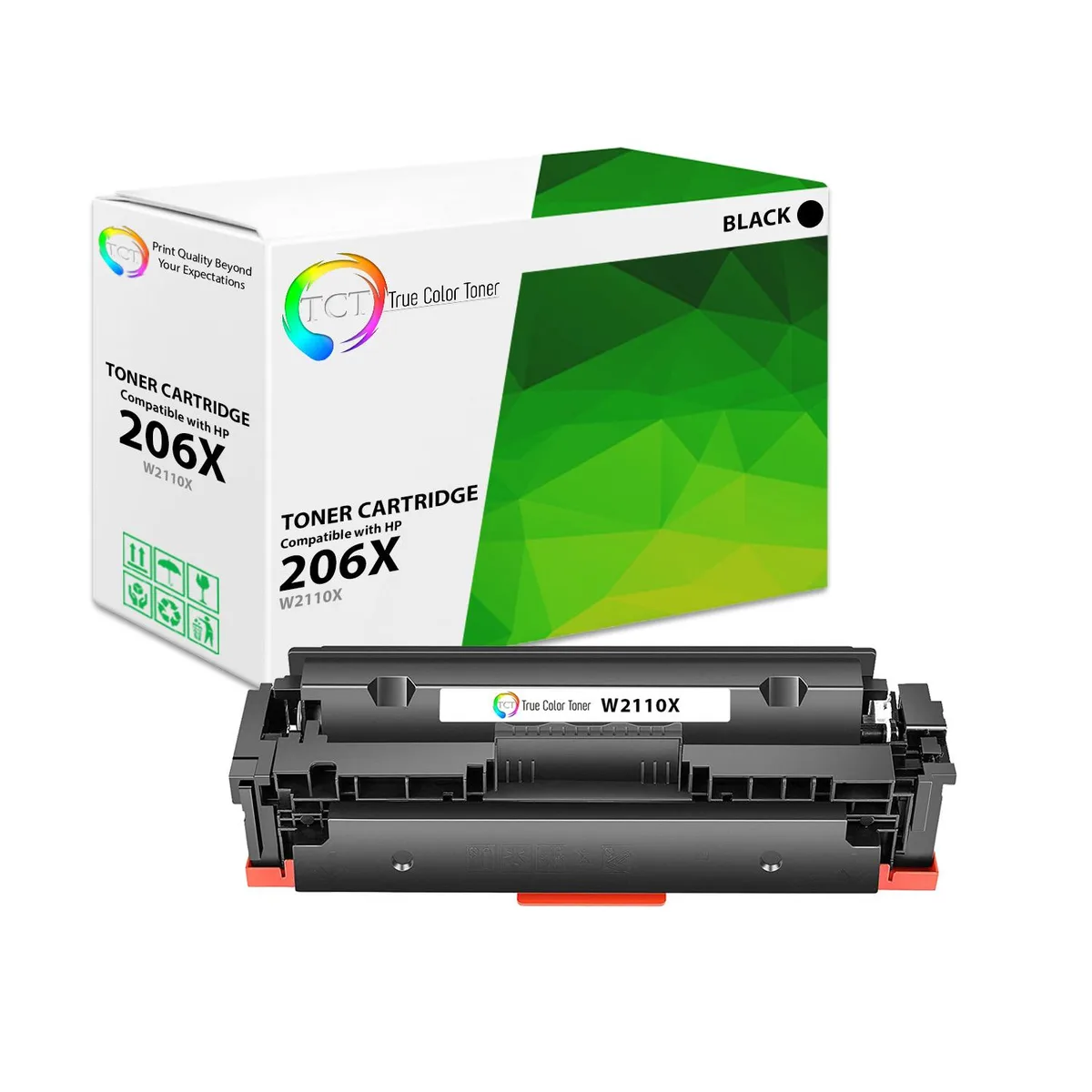True Color Toner True Color Toner 206X W2110X Black High Yield Toner Cartridge 3150 pages — product photo