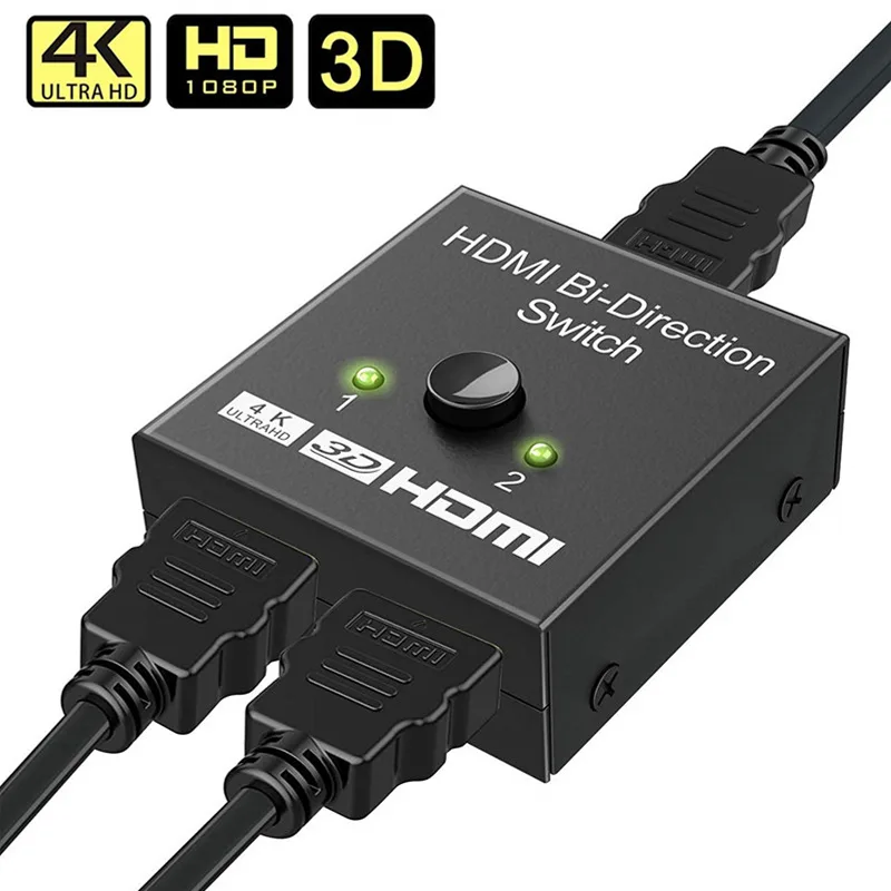 IHDAPP IHDAPP 4K HDMI Switch 2 Port Bi-directional 1x2 2x1 Splitter — product photo
