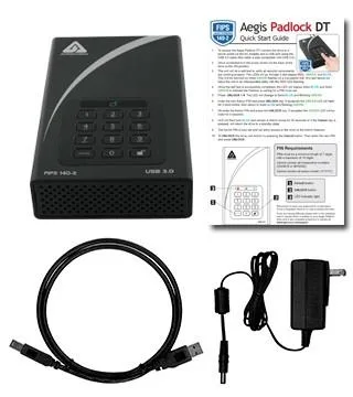 Apricorn Apricorn ADT-3PL256F-6000 6TB USB 3.0 encrypted external hard drive — product photo
