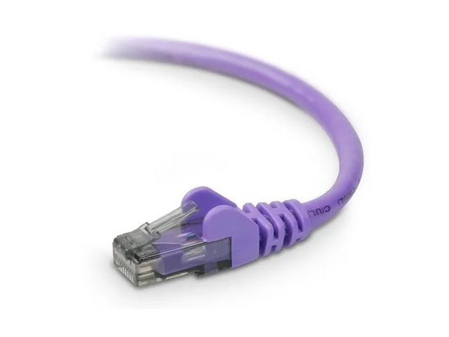 Belkin Belkin A3L980-20-PUR-S Cat 6 network ethernet cable 20 ft purple — product photo