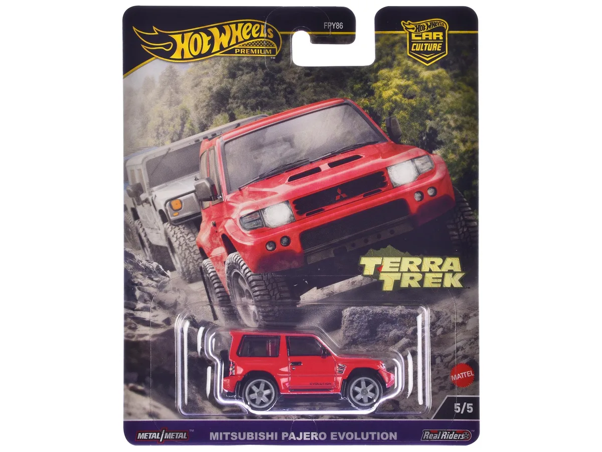 Hot Wheels Hot Wheels Mitsubishi Pajero Evolution RHD Red Terra Trek 2.5 inch Diecast Car — product photo